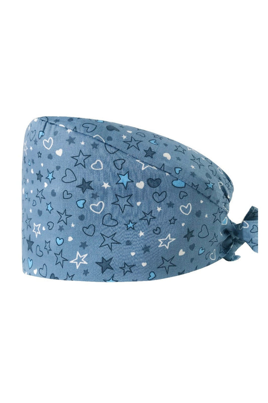 Zahnarzthaube – Blau mit Sternenmuster