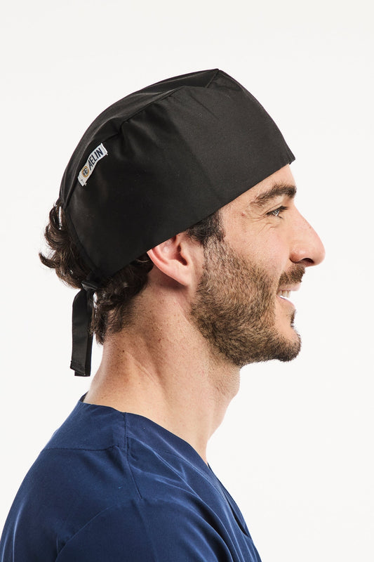 OP-Haube – Schwarz – Kurzes Haar