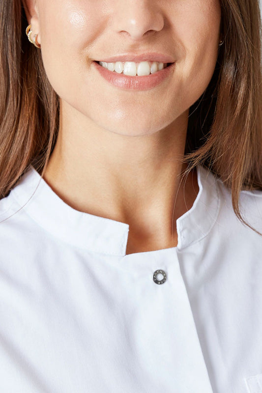 Medizinische Kasack Damen Weiß – Langarm