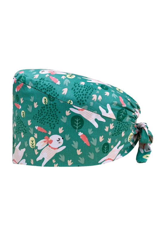 OP-Haube – Mit Hasenmotiv bedruckt