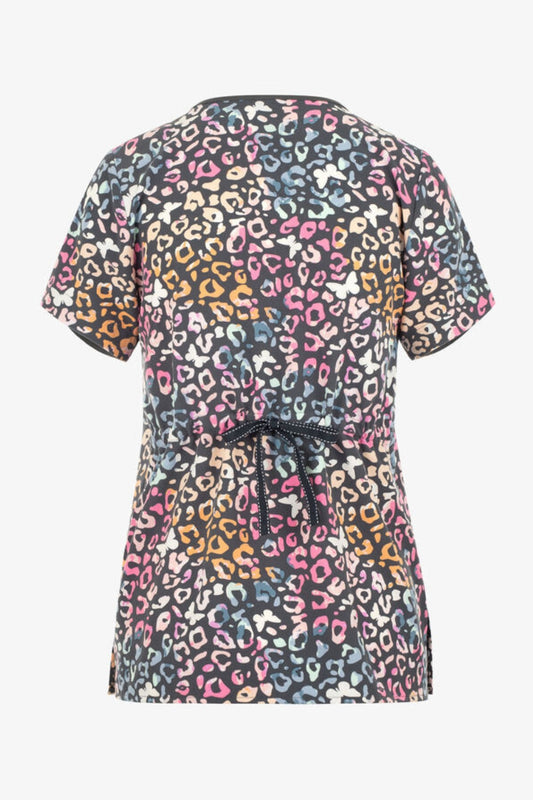 Medizinische Kasack – Farbiger Leopardenprint