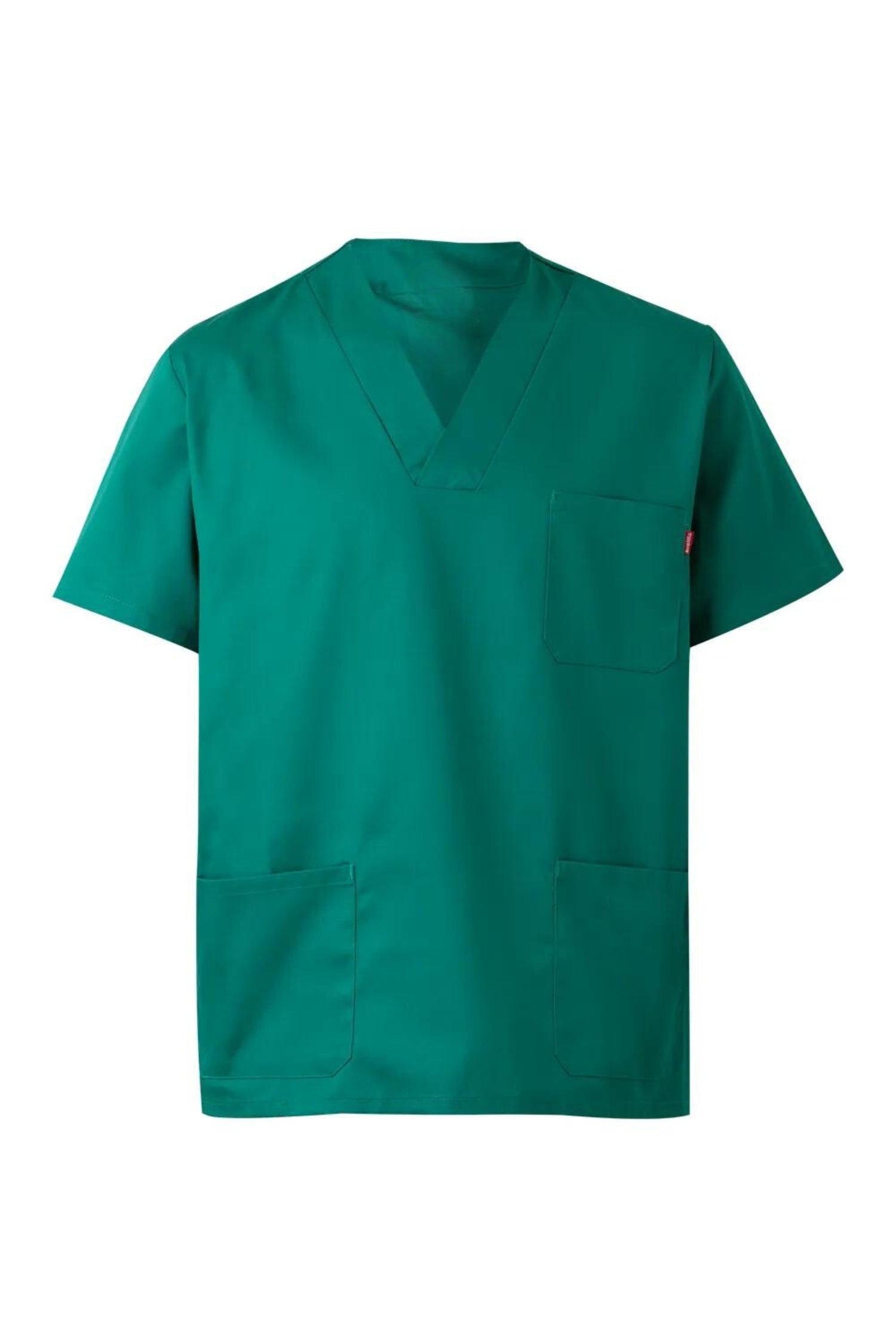 Tunique médicale unisexe Audrey et Alex en vert, confortable avec trois poches