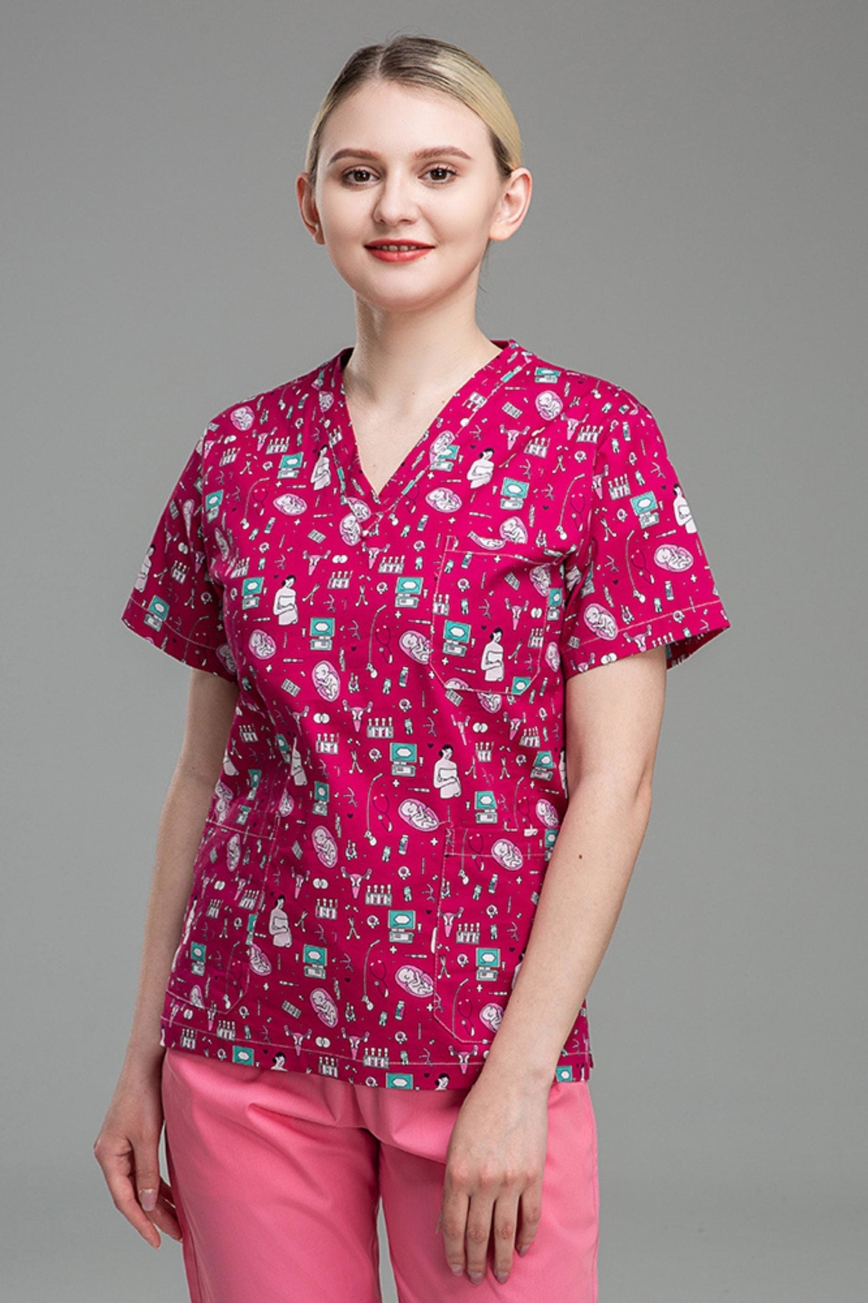 Blouse médicale imprimée