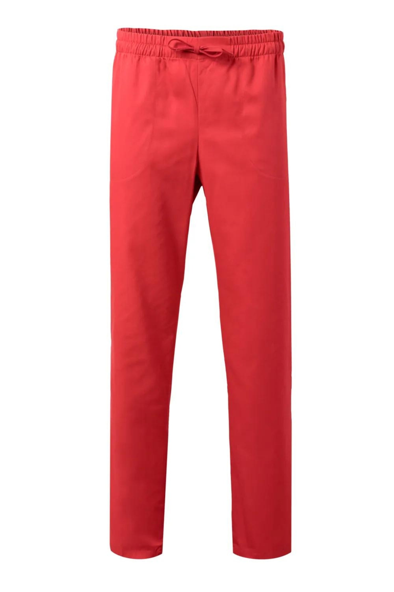 Pantalon médical unisexe Audrey et Alex en rouge, qualité avec poches pratiques