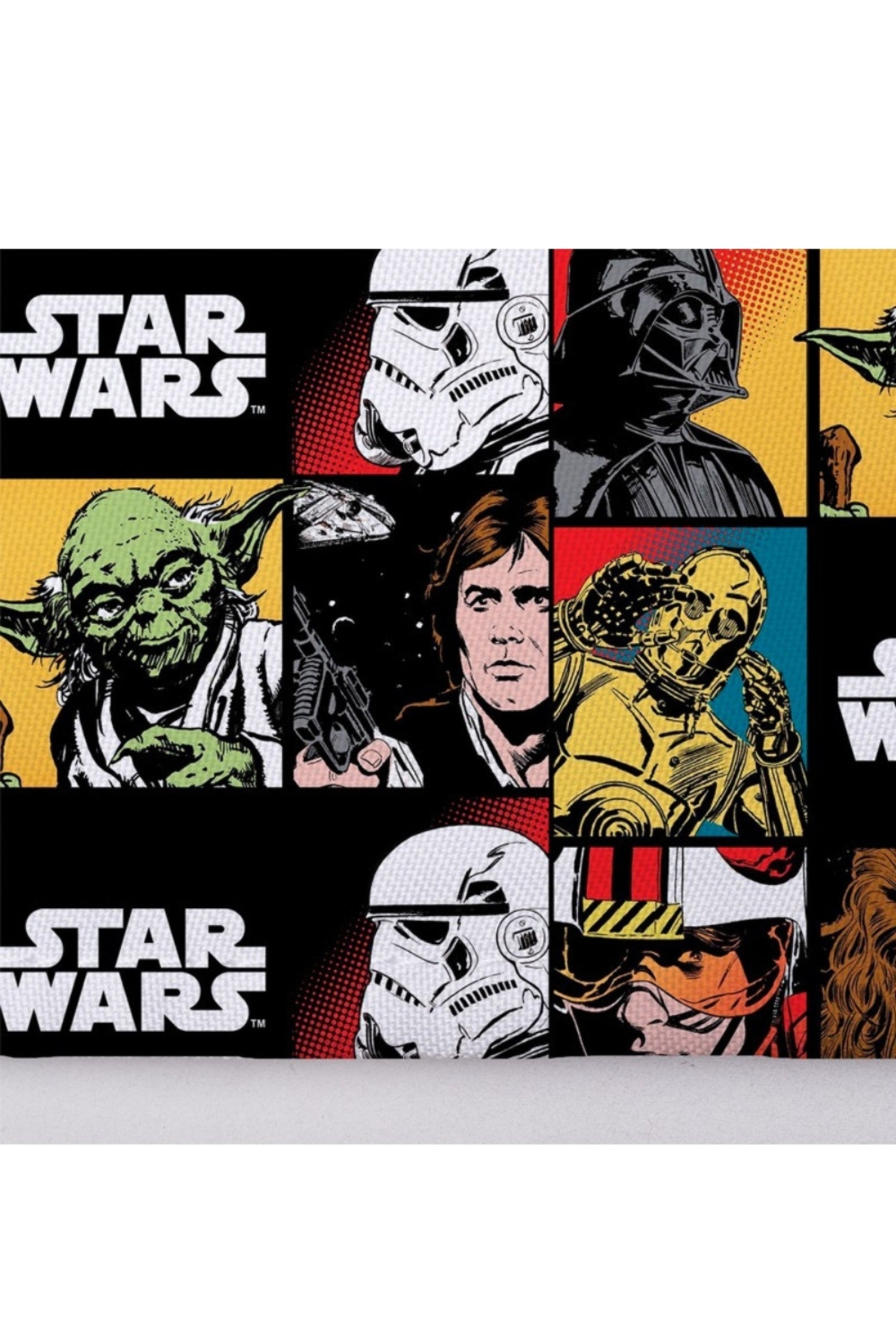 Collage de personnages Star Wars sur un calot médical Aelin à motifs uniques