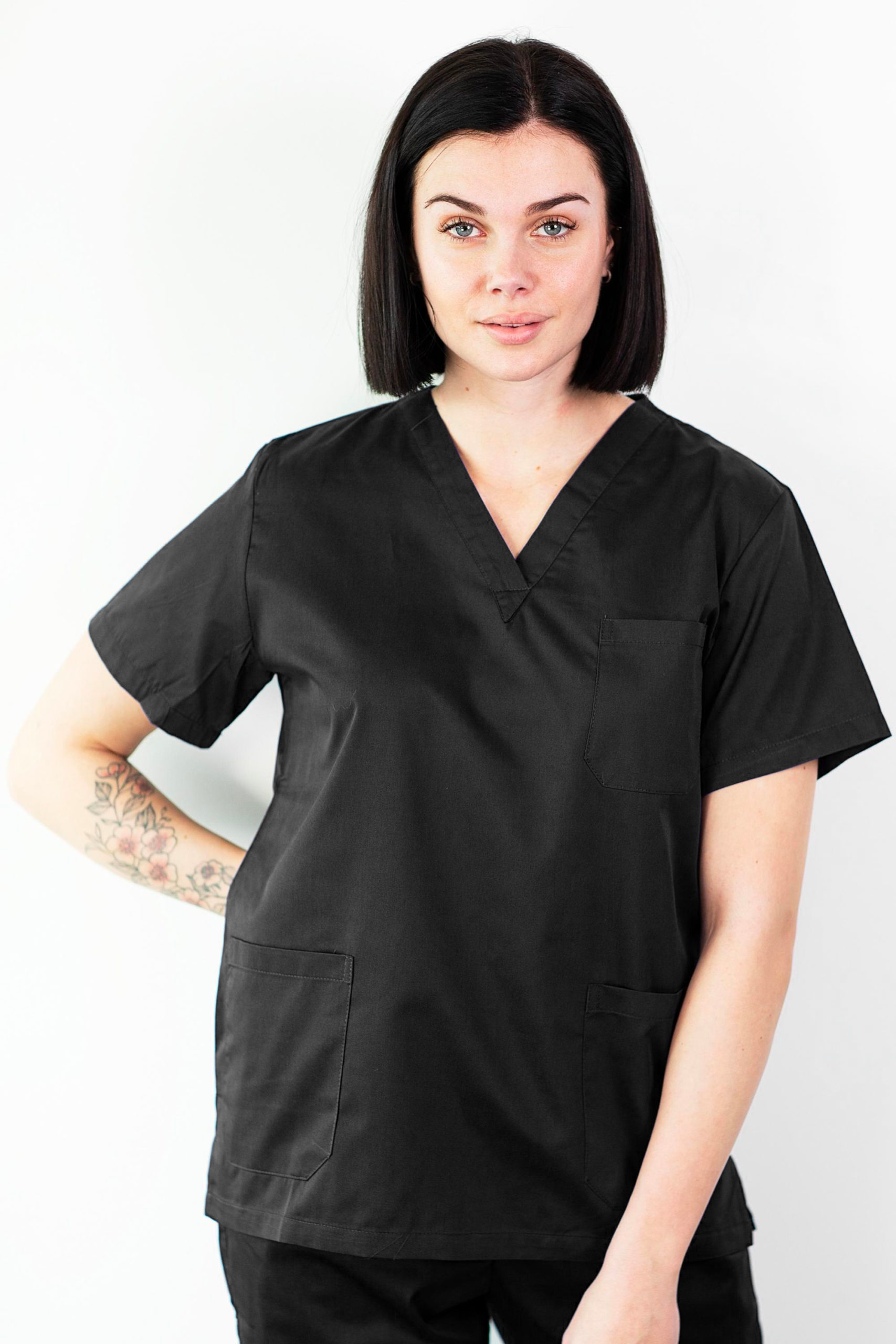 Basicfit - Tunique médicale - Unisexe - Noir / S