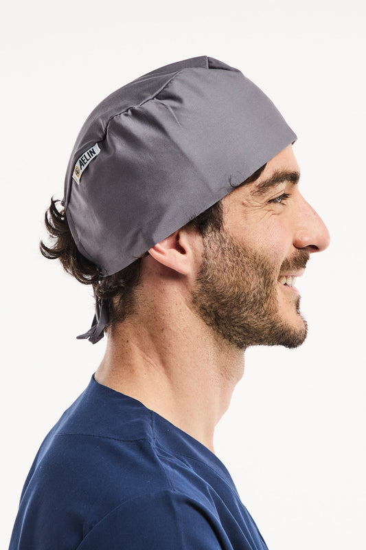 OP-Haube – Grau – Kurzes Haar